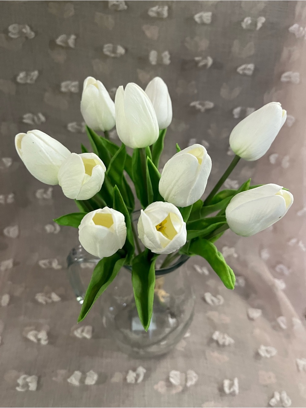 White foam Tulip banquet artificial flowers
